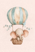 Cuadro Elefante en globo