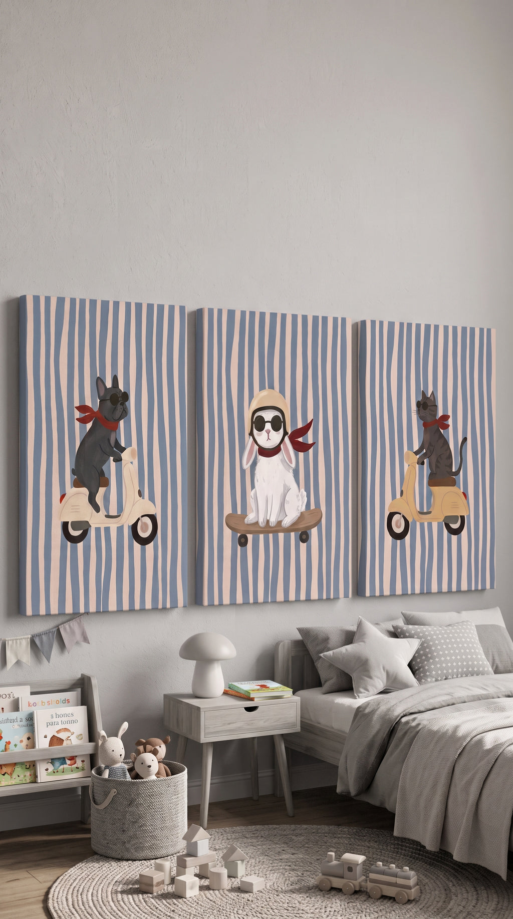 Set 3 Cuadros: Paseo Cool