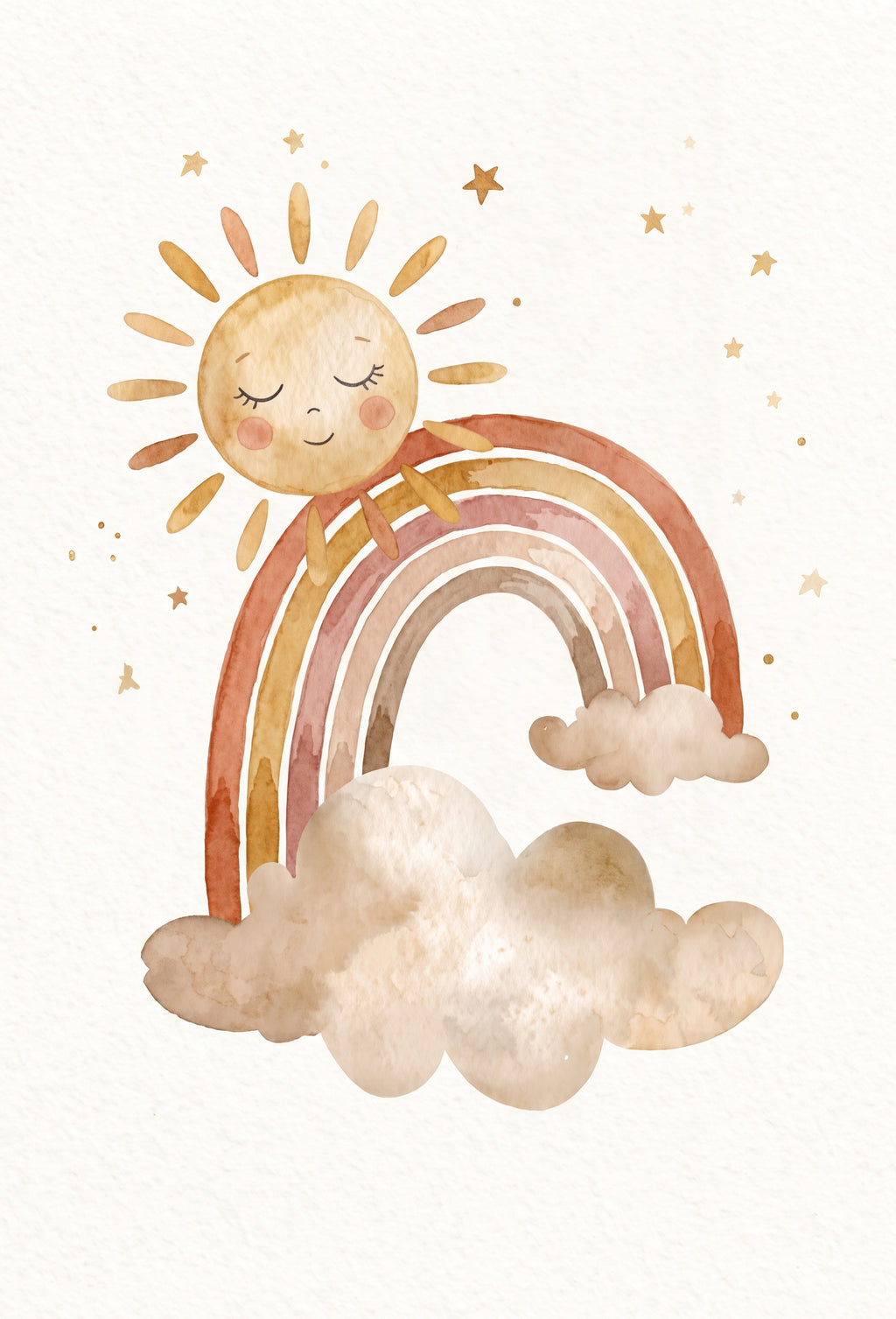 Cuadro Sol y arcoíris